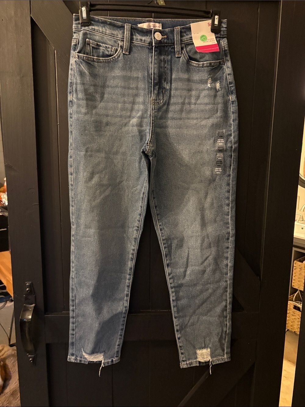 SO High-Rise Light Blue Distressed Women's Jeans